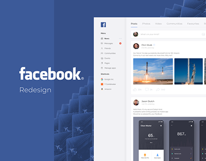 UI Design  Facebook Login Page Redesign Concept on Behance