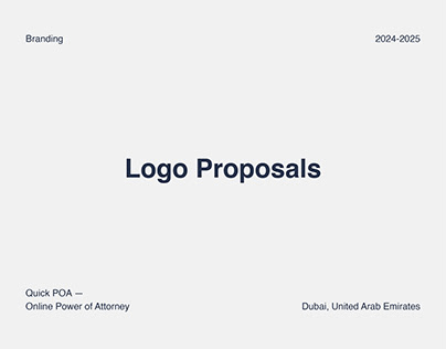 Quick POA, Dubai, UAE - Logo Proposals