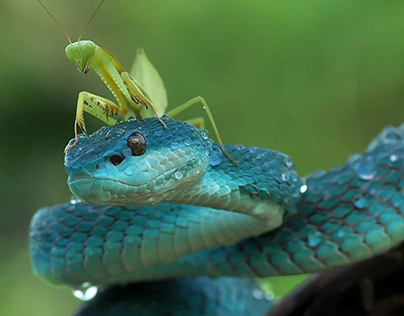 Amazing HItchhiking Animal Photography Viper