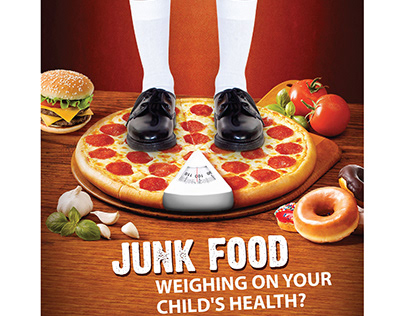 Junk food poster design for corporate & School