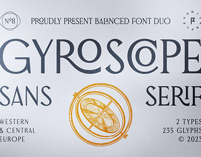 Gyroscope Sans & Serif Font Duo