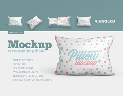 Rectangular Pillow Mockup Set