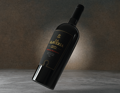 Modelado 3D de botella de vino