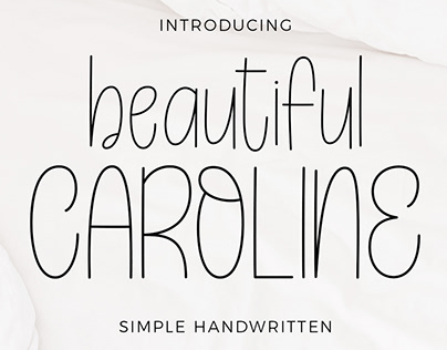 Free Beautiful Caroline Simple Handwritten Font