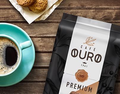 Branding & Packaging, for Café Ouro Coffees.