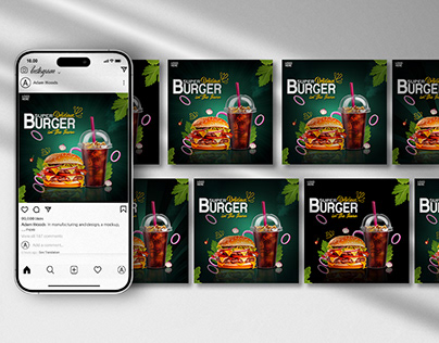 Social Media Post Design | Burger