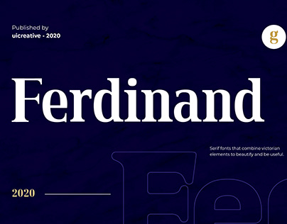 Ferdinand Elegant Serif Font