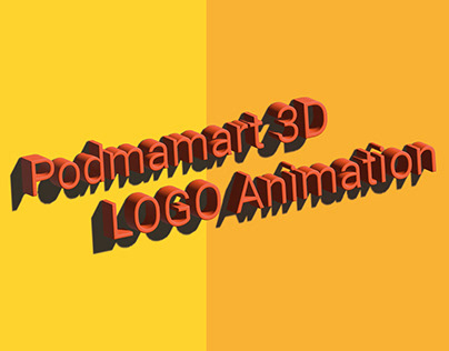 Podmamart 3d logo animation