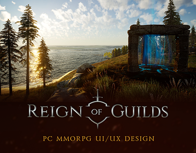 PC GAME MMORPG UI/UX - Reign of Guilds