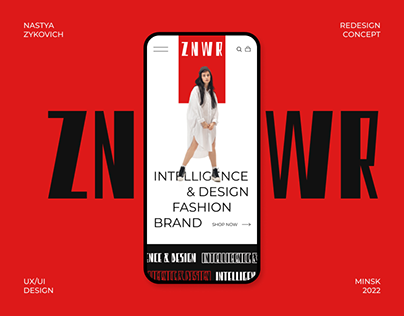 ZNWR | UX/UI Design Website Concept