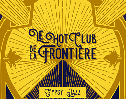 Le hot club de la frontière - Logo y portada de disco.