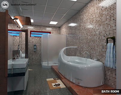 Bathroom Interior 3D Modelling & Visualization