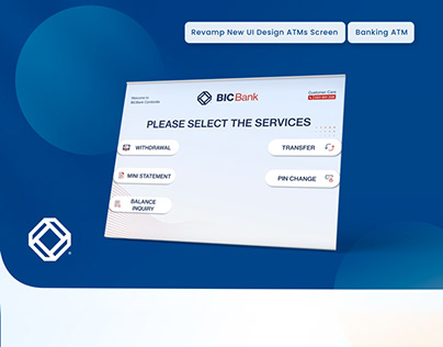 BIC Bank-UI Design ATMs Screen
