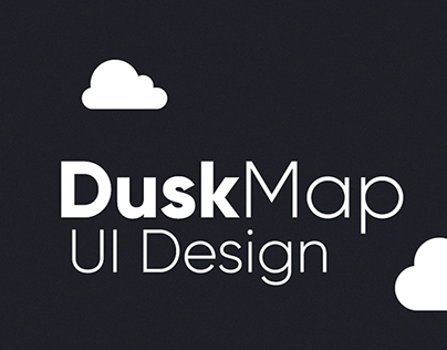 DuskMap UI Design : Interactive map concept