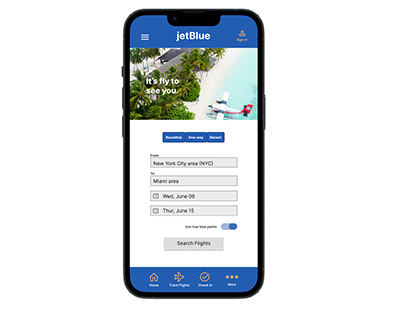 JetBlue Mobile Redesign