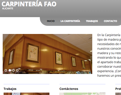 Carpintería FAO Web Page