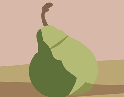 Lone Pear Illustration