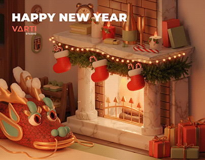 Happy New Year : Graphic Design | 3d Motion