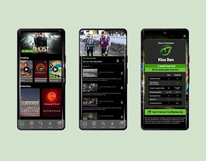 Project thumbnail - Hiss. TV Freemium Mobile App