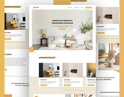 Homa interior designer - Landing Page