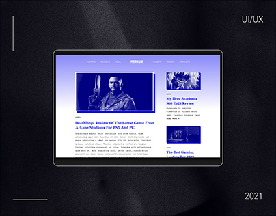 Merkur Magazine - UI/UX Website