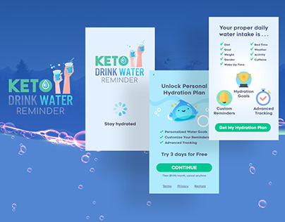 Keto Drinking Water Reminder App