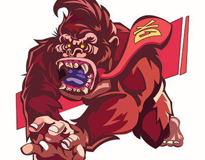 kingkong monkey illustration