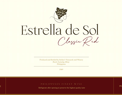 Estrella de Sol Labelling and Pamphlet Design