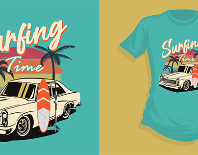 Surfing time summer t-shirt