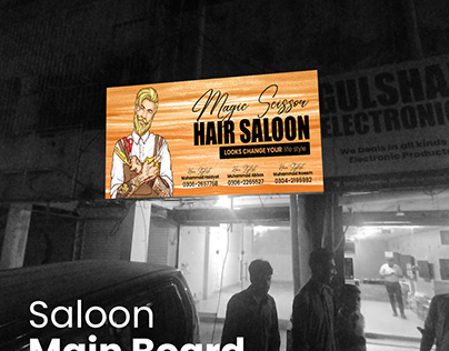 Work for Client Magic Scissor hair Saloon