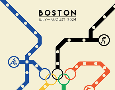 Boston 2024 Oylmpic Poster set