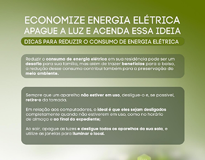 Economia de energia elétrica