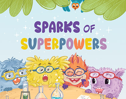 Character design "SPARKS of SUPERPOWERS"