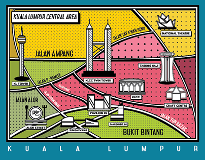 Kuala lumpur Illustrated Map