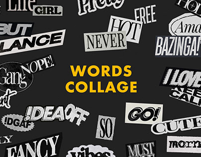 Quotes & Words Collage Cut-Outs