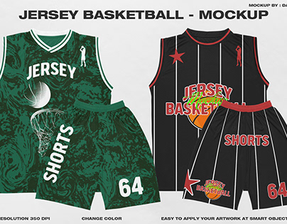 Jersey Basketball - Mockup (1 free)