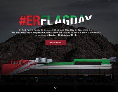 Etihad railway flag day - Microsite