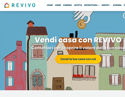 interfaccia per sito web Revivo Agenzia Immobiliare