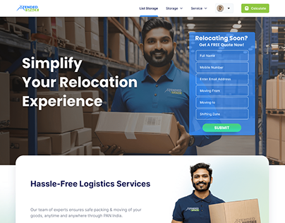 Lead Magnet Landing Page for Relocation Process