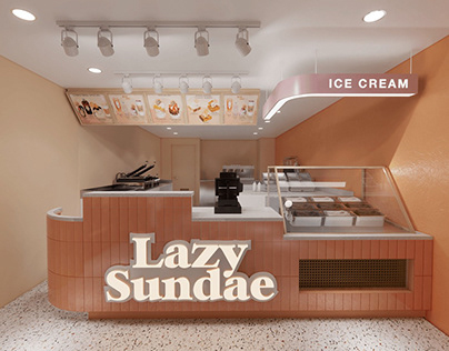 Lazy Sundae - Ice Cream and Boba Design Project