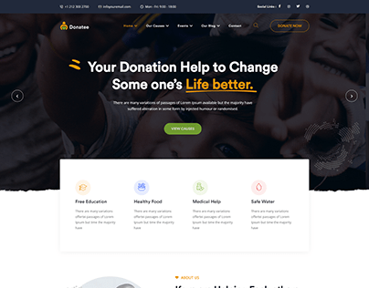 Donatee – Nonprofit Charity HTML Template