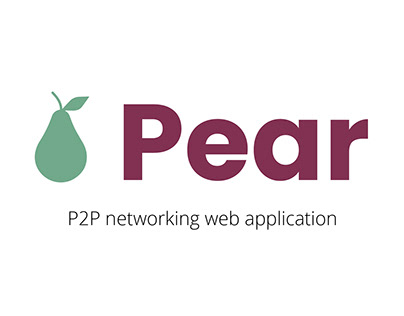Pear: A P2P networking web application | UX Design