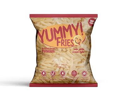 Brand id, Logo & Packaging design (Yummy Fries)