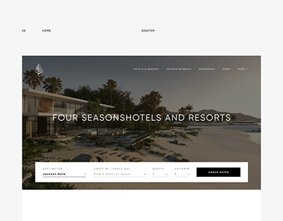 FOUR SEASONS HOTELS UX/UI Design Concept
