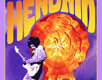 Jimi Hendrix x Fender Promotional Poster