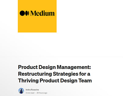Restructuring Strategies for a Product Design Team