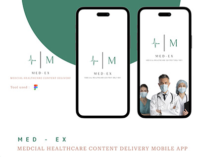 Medical Healtcare Content Delivery Mobile App UI Design