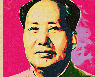 Mao guides the darkness of XI JINPING
