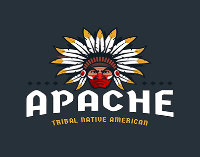 Aztec Logo Apache Logo Native Chief Logo