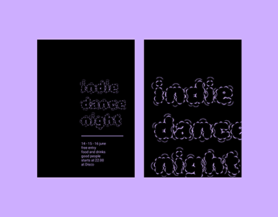 Flyer - Indie dance night